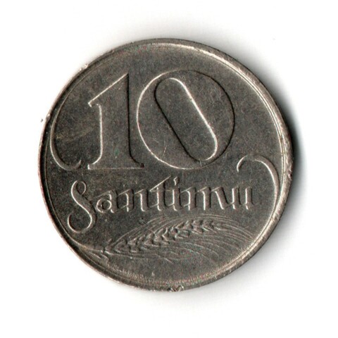 10 сантимов 1922 год Латвия
