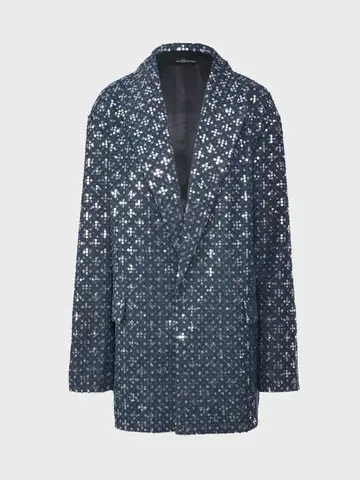 Жакет из денима с пайетками DAN MARALEX