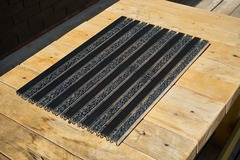 Придверная решетка Gidrolica Step – резина + текстиль, 390×590 мм