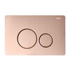 Abber AC1201MB-AC0105-AC0121RG Комплект подвесной унитаз Abber Rechteck AC1201MB черный матовый с инсталляцией AC0105 и кнопкой AC0121RG золото розовое