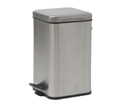 Ведро для мусора с педалью 12 л. нерж. сталь NOFER 09111.12.S матовый