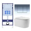Aquatek SET Aquatek МИЯ-010 4в1 SET Aquatek МИЯ 4в1 (рама Aquatek Standard INS-0000012+ кркпеж KKI-0000002+клавиша KDI-0000010+унитаз МИЯ AQ2004-00 с тонким сиденьем soft-close
