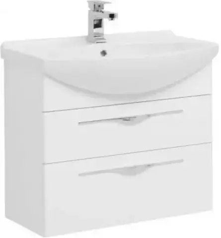 Aquanet 203970 Компл.2 - Тумба Ирвин 75 цв.белый глянец (203970)