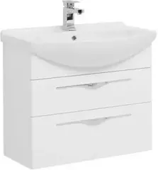Aquanet 203970 Компл.2 - Тумба Ирвин 75 цв.белый глянец (203970) фото