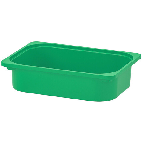 Ящик для хранения FORVARING SLADA GUL, размер: 42*30*10 см, зеленый