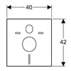 Geberit Set.Sigma12.Fix.Sound 111.300.00.5+111.815.00.1+156.050.00.1 Комплект Инсталляция Geberit Sigma 12 Duofix + Крепёж + Шумоизоляция