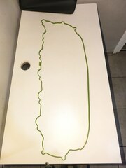 536-1003270 зел. прокладка клапанной крышки (маслостойкий силикон зеленый)