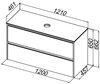 Allen Brau 1.34007.AM 1.34007.AM ACTIVITY Тумба 120, антрацит матовый/черный браш (307952)