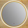 Зеркало c подсветкой ART&MAX Sanremo AM-San-1000-DS-F-Gold