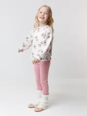 брюки  для девочки  КП 4940/розовый зефир