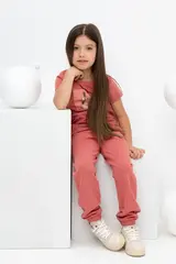 брюки  для девочки  КР 400584/пыльный кедр к401