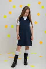 платье  для девочки  К 5817/индиго