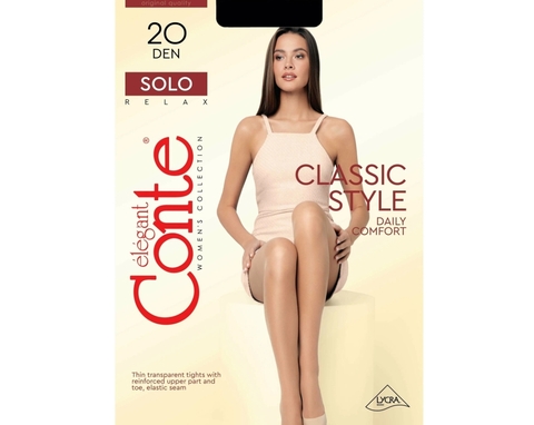 Колготки женские 20 Den Solo, р.5 Nero Conte