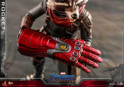 Фигурка Енот Ракета масштаб 1/6 Мстители Финал Hot Toys