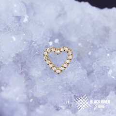 Diamond Heart v.2 Crystal PVD Yellow