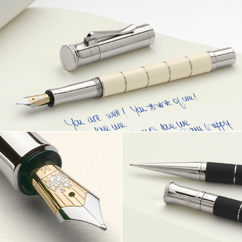 Ручка перьевая Graf von Faber-Castell Classic Anello Ebony, M (145500)