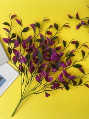 №2 Ампельное растение, зелень искусственная свисающая, сиреневая, 46 см, набор 2 шт.