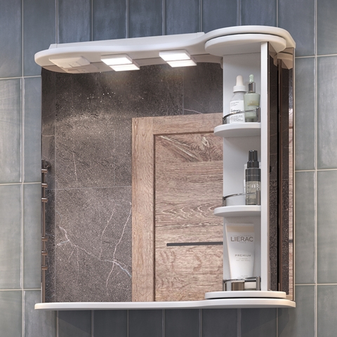 Шкаф навесной с зеркалом Callao 700 с поворотной полкой