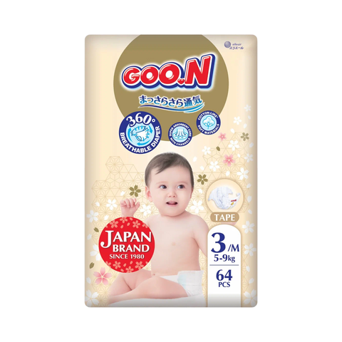 GOO.N 3 подгузники 64шт 5-9кг 1*4