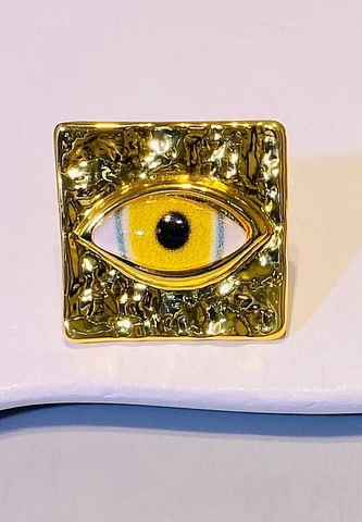 83401-kolco-kvadratnoe-glaz-eye-zheltyj-goluboj-v-stile-schiaparelli