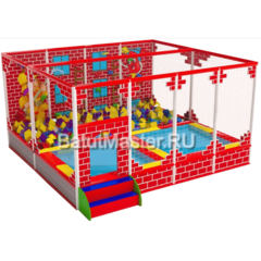 Батутная арена "Пожарные" 4,65x4,65x2,5 м