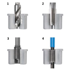 Вставка резьбовая М 3,0х0,5 DIN8140S (Нерж. Сталь) 2,0xD 6h 1шт H-Tools 107405HT