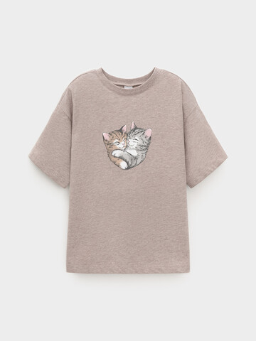 фуфайка  для девочки  КР 302809/кофейный меланж к575