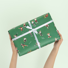 Упаковочная бумага, Футбол, 80 г, 0,7*1 м, 5 листов