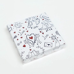 Коробка для печенья и пряников, «Котики Love», 15×15×3 см