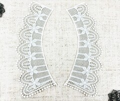 Воротник, р. 25х9 см, молочный