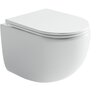 Ceramica Nova UP CN4007 Подвесной унитаз c ультра тонким сидением и крышкой с функцией плавного закрытия, цвет: белый