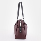 Сумка Саломея 149 наппа бордо + черный