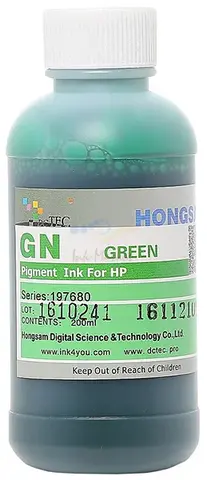 Чернила пигментные DCTec Z2100GN Green. 200мл. Серия 197690/197680