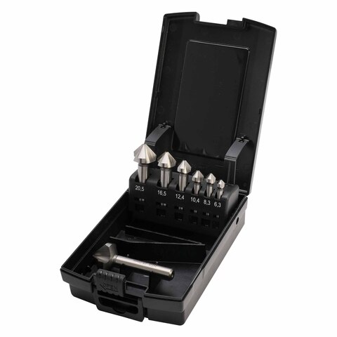 Набор зенковок 90° 6,3-25мм DIN335C 3z HSS-G 7шт MASTER-TOOL 102153PRO
