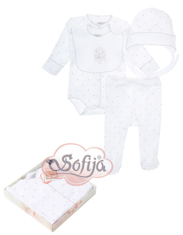 Трикотажный комплект для новорожденного Sofija Gwiazdeczka
