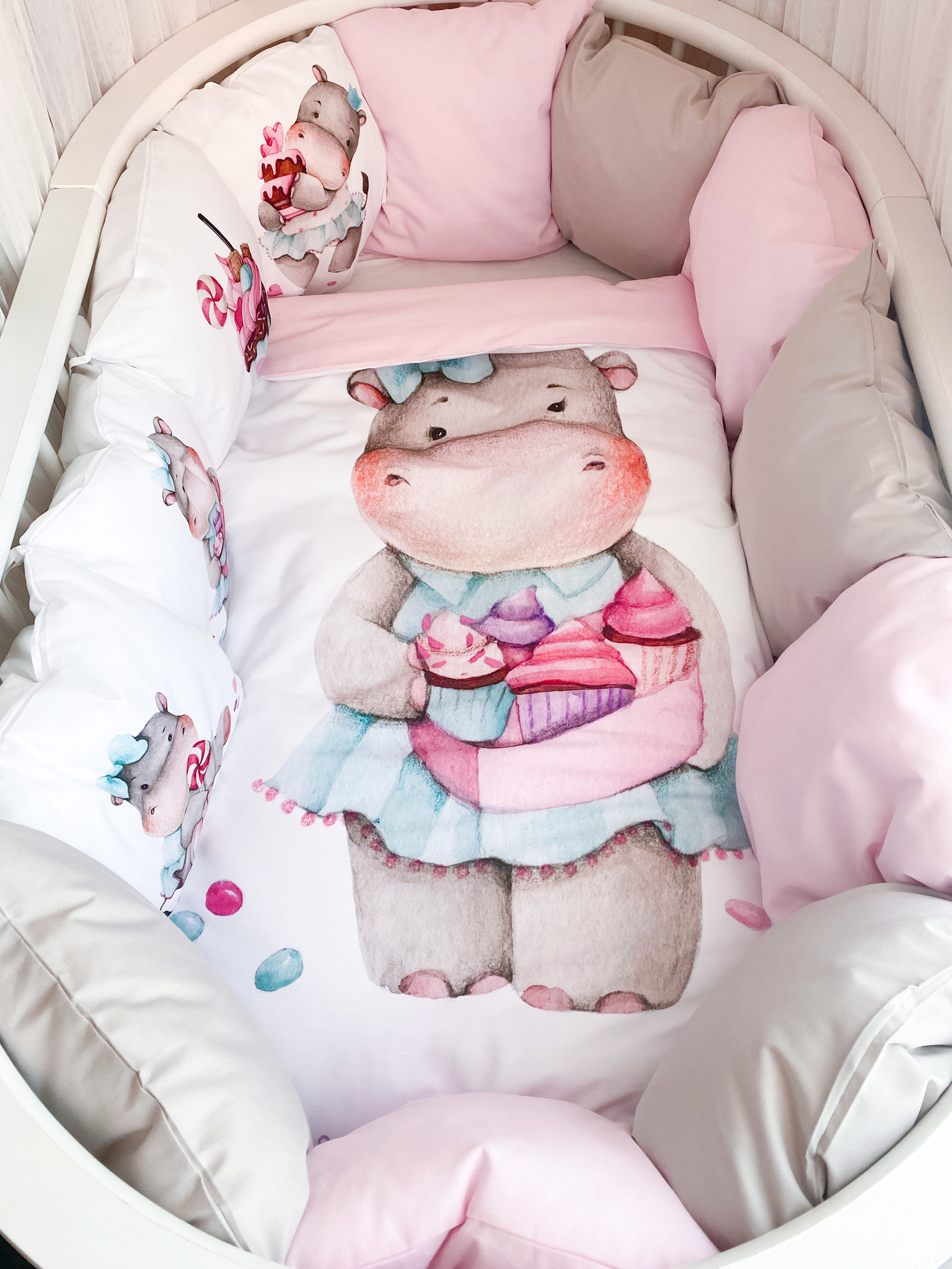 Купить защитные бортики в детскую кроватку для новорожденных - Фабрика Детского текстиля №1