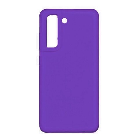 Силиконовый чехол Silicone Cover для Samsung Galaxy S21 FE (Фиолетово-синий)