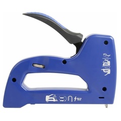 Степлер механический КОБАЛЬТ 6в1, скобы 6-14мм(тип 53/140/13),скобы для кабеля(10-14мм),шпильки(до 14мм), гвозди (12-16мм),рег.уд.(240-706)