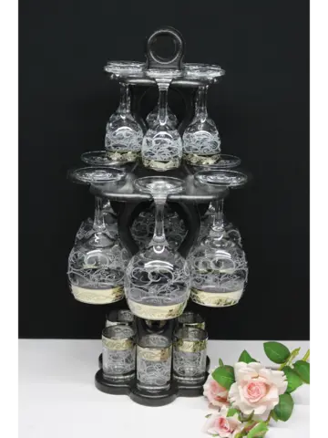 Барный набор 18 предметный с фужером