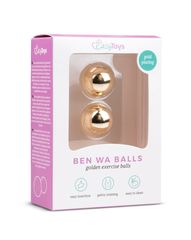 Золотистые вагинальные шарики без сцепки Ben Wa Balls - 