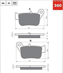 Тормозные колодки дисковые 360 S3