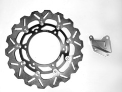 Передний тормозной диск ARASHI для Kawasaki Ninja 250R 2008-2012 (увеличенный)