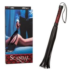 Черная многохвостая гладкая плеть Scandal Flogger Bulk - 69 см. - 