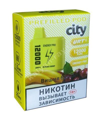 Картридж City Energy Pro Банан Вишня 12000 затяжек