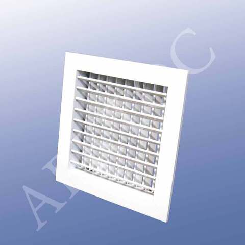 Алюминиевая двухрядная решетка Арктос АДН 200x200