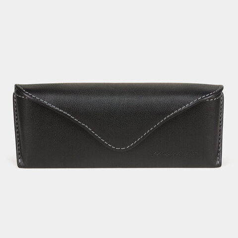 Футляр для очков Vision из кожи теленка, черного цвета