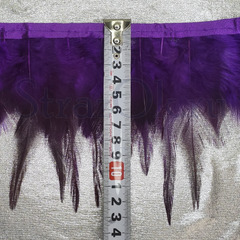 Купить перья Курицы на ленте Deep Purple фиолетовые в интернет-магазине