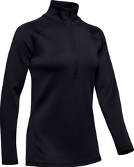 Женская теннисная куртка Under Armour Women's ColdGear Armour 1/2 Zip - black