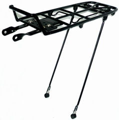 Багажник light alloy задний с клипсой на велосипед 26", цвет чёрный, без упаковки