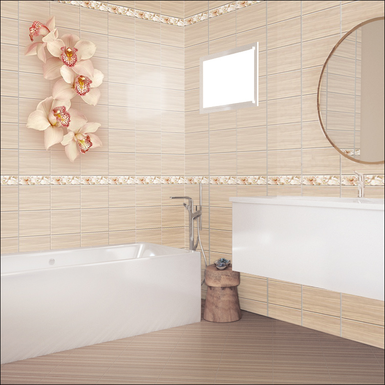 Kerama Marazzi Аида 85 беж светлый 25x2 - керамическая плитка и керамогранит